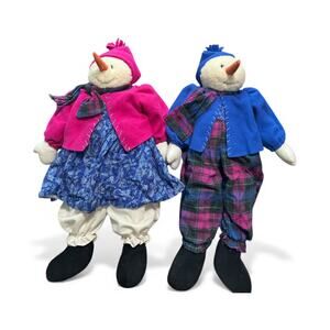 Vintage Snowman Couple by Pacifix